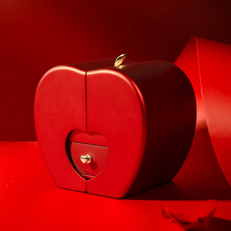 RED APPLE JEWELERY BOX
