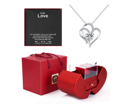 RED APPLE JEWELERY BOX
