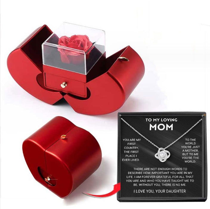 RED APPLE JEWELERY BOX