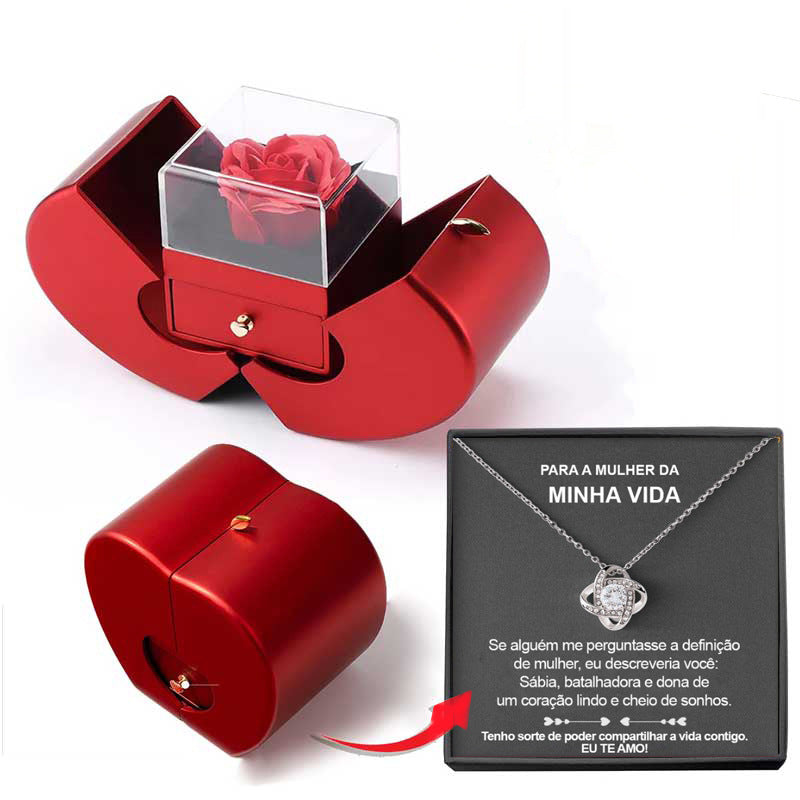 RED APPLE JEWELERY BOX
