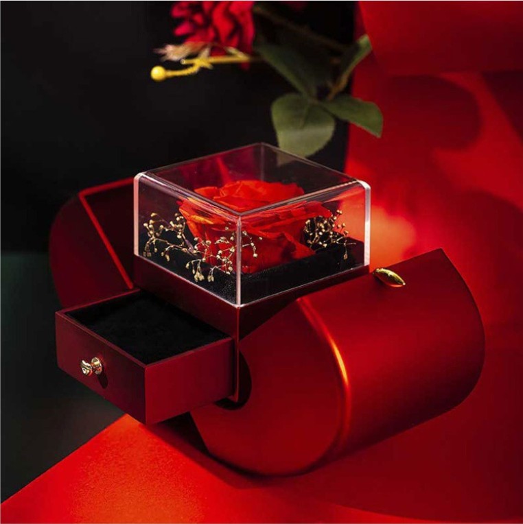 RED APPLE JEWELERY BOX