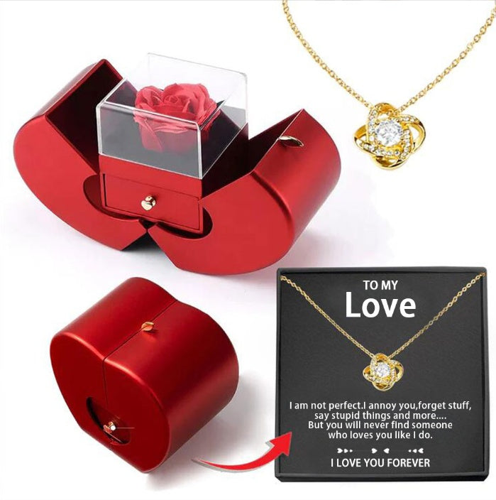 RED APPLE JEWELERY BOX