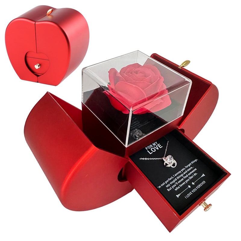 RED APPLE JEWELERY BOX