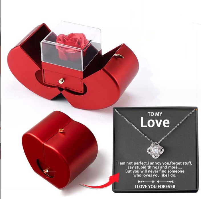 RED APPLE JEWELERY BOX